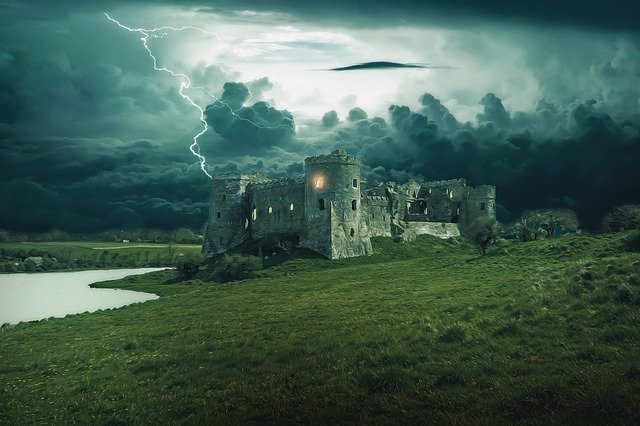 image of a dark castle